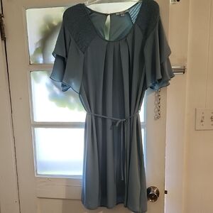 She + Sky Blue Midi Dress